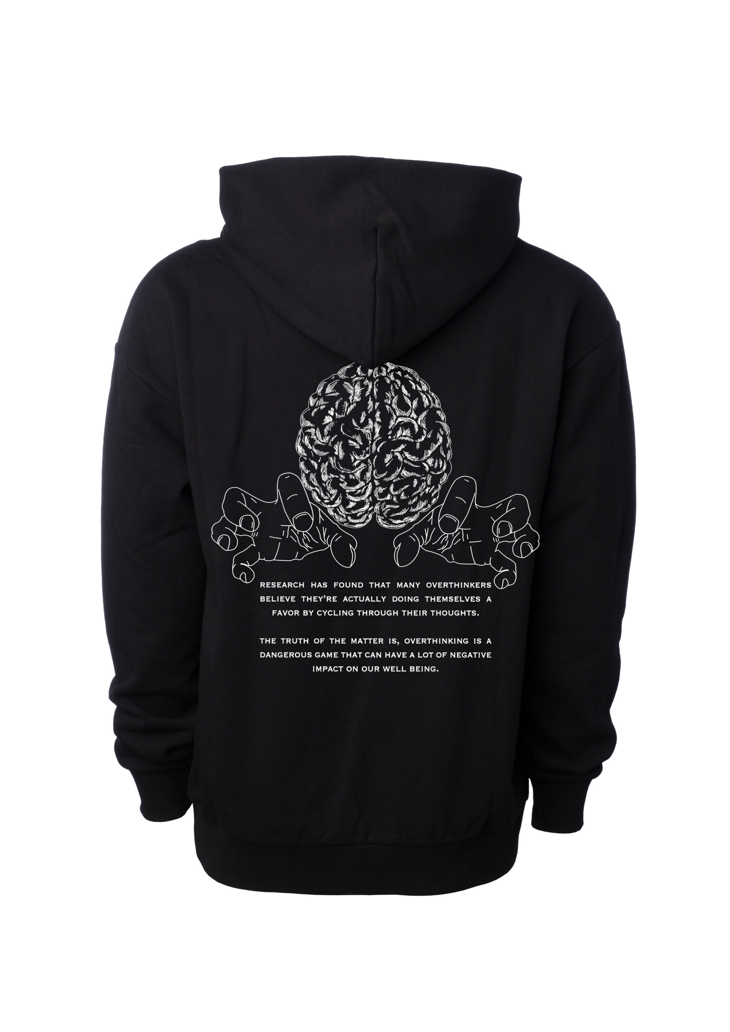 Overthinking Hoodie Black