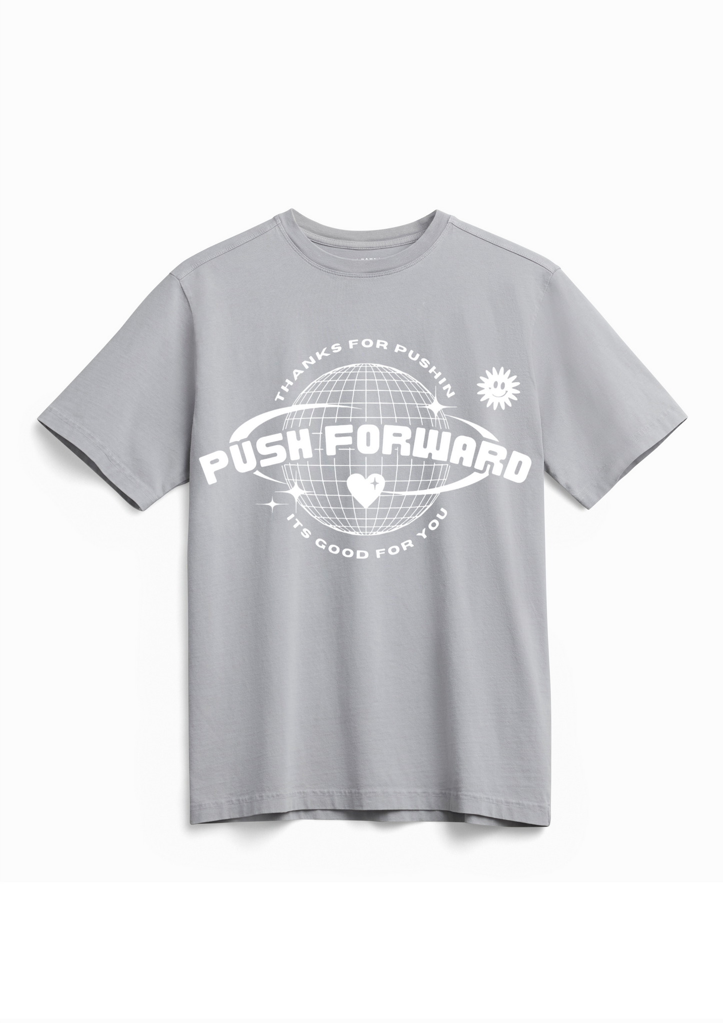 PF World Tee Heather Grey
