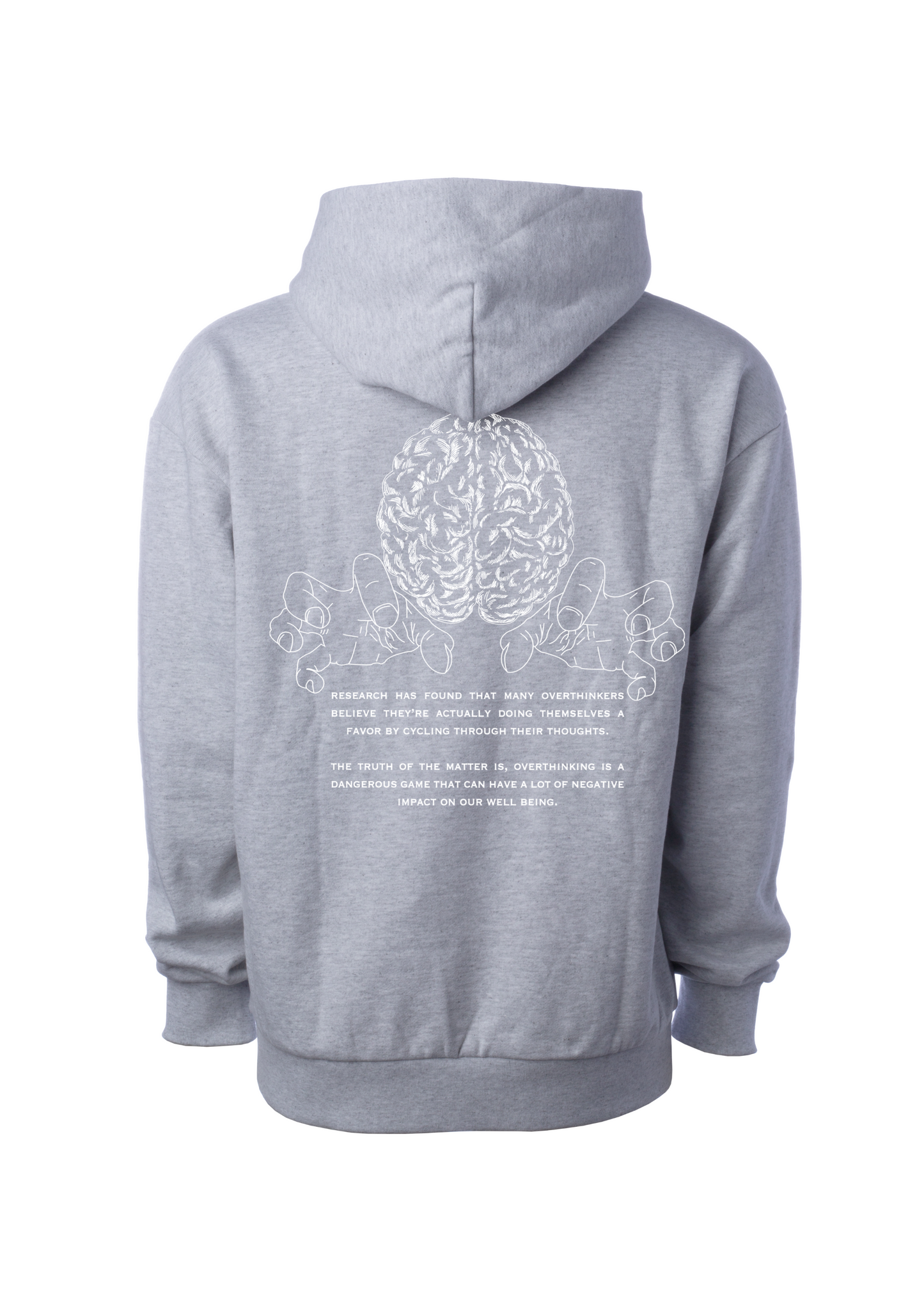 Overthinking Hoodie Heather Grey