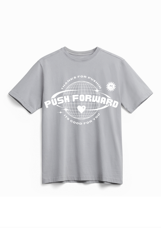 PF World Tee Heather Grey